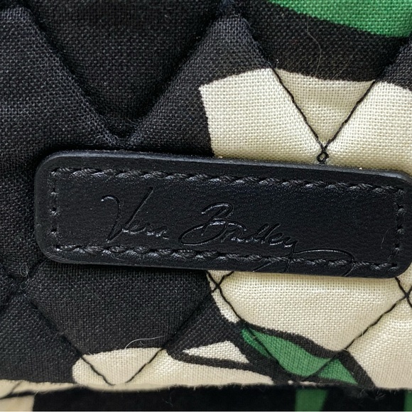 Vera Bradley Leighton Small Backpack Black Green White New Without Tags - Picture 2 of 12